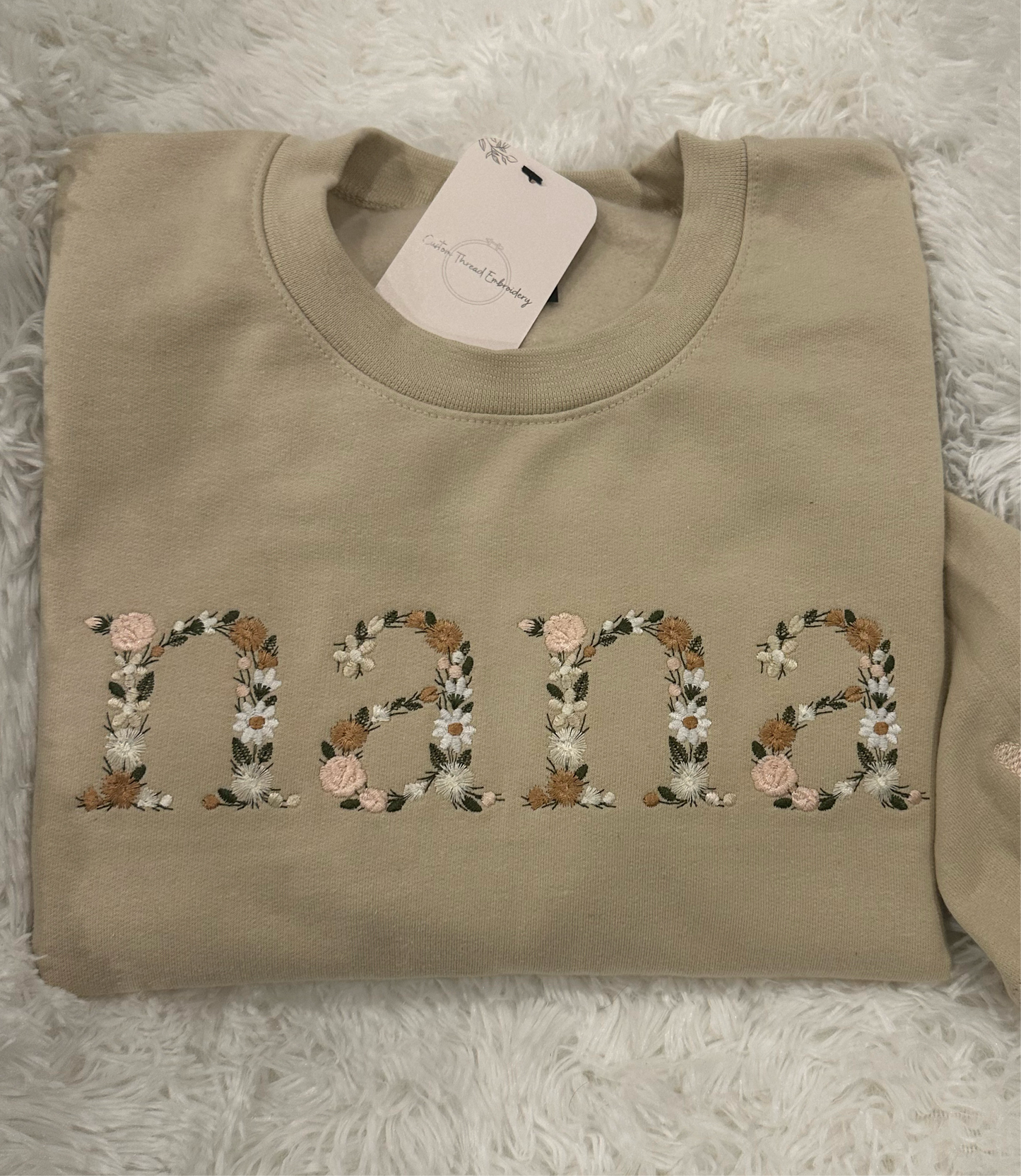 Floral Font Crewneck